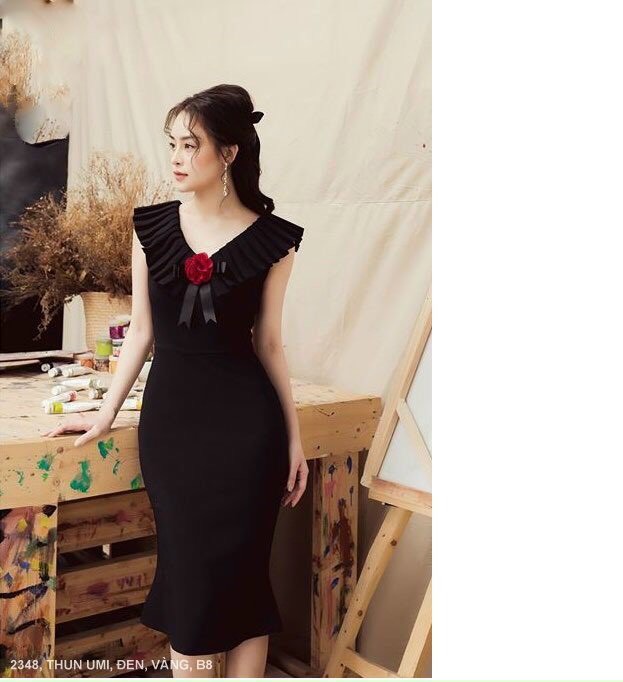 Đầm Ôm Cổ Tim - D2348